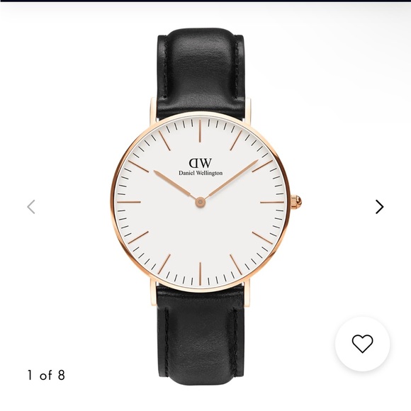 Daniel wellington black leather strap with gold face - Picture 8 of 9